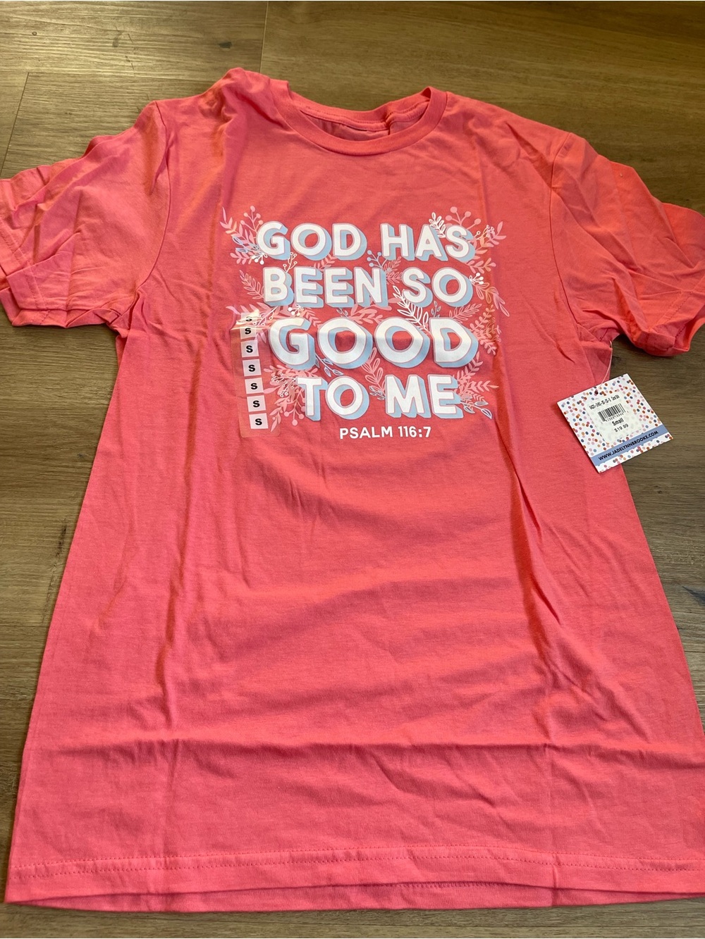 “God Has Been So Good To Me” Graphic Tee in Coral